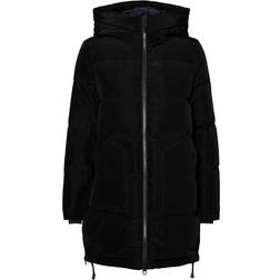 Vero Moda Veste Capuche Manches longues Au-dessus du genou noir Ruth - Noir