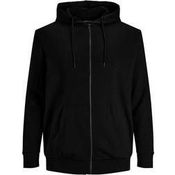 Jack & Jones JJEBASIC Sweat Zip Hood Noos Pull Cardigan Noir