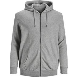 Jack & Jones Grote Capuchon Met Rits Basic Gris