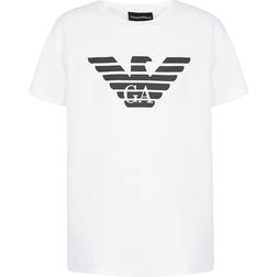 Emporio Armani Pima Jersey T-shirt with Logo - White (8N4TN5)