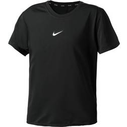 Nike Dri-FIT One Big Kids' Short-Sleeve Top Black/White