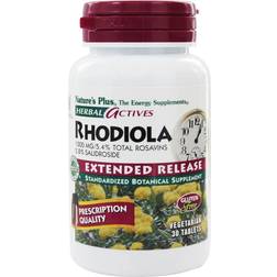 Nature's Plus Herbal Actives Rhodiola 1000 mg 30 Vegetarian Tablets