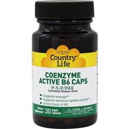 Country Life Active B-6 Caps 30 Capsules