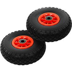 vidaXL Sack Truck Wheels 2 pcs Solid PU 3.00-4 (260x85)