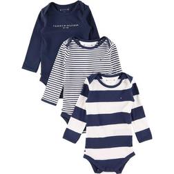 Tommy Hilfiger Stripe Wrap Bodies 3-pack - Twilight Navy (KN0KN01254-C87)