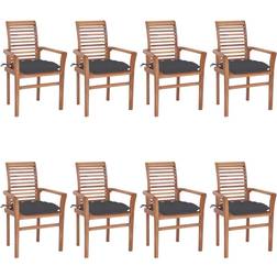 vidaXL 3072973 8-pack Garden Dining Chair