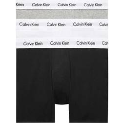 Calvin Klein Cotton Stretch Boxer Briefs 3-pack - Black/White/Grey Heather