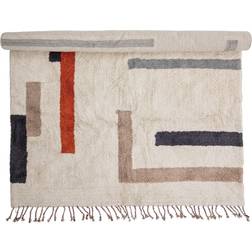 Bloomingville Jue Natural, White, Beige 140x200cm