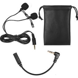 MTK Lavalier Lapel With Dual Head Microphone