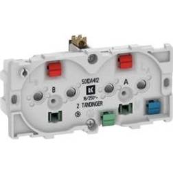 Schneider Electric Stikkontakt 2 modul vandret