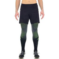 UYN Running Exceleration Shorts Men - Black/Yellow Fluo