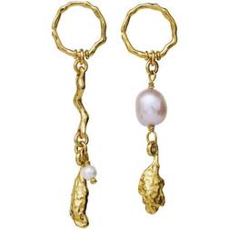 Maanesten Lyric Earrings - Gold/Pearls