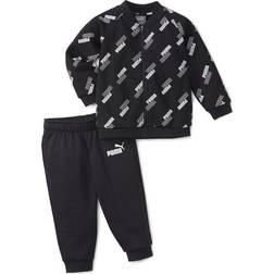 Puma Minicats Printed Babies Jogger Set - Puma Black (589365_01)