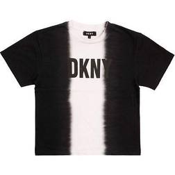 DKNY Logo T-Shirt - Black with White