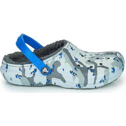 Crocs Kid's Classic Lined - Light Grey/Camo