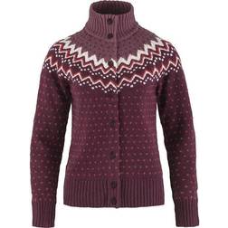 Fjällräven Ovik Knit Cardigan - Dark Garnet