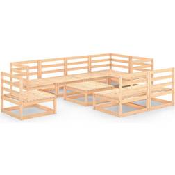 vidaXL 3075629 Loungeset, 1 Bord inkl. 8 Soffor