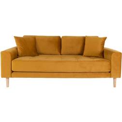 House Nordic Lido Mustard Yellow Sofa 180cm 2,5 personers
