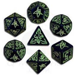 Q Workshop Call of Cthulhu Black & green Dice Set