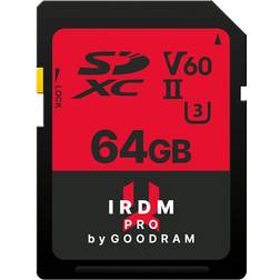 GOODRAM IR PRO SDXC Class 10 UHS-II U3 V60 265/120MB/s 64GB