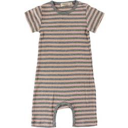 MarMar Copenhagen Plain Summer Rompy Romper - Rose/Grey Melange