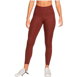 Nike Dri Fit One Icon Clash Mid-Rise 7/8 Printed Leggings Women - Bronze Eclipse/Sail