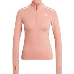 Adidas Hyperglam Quarter-Zip T-shirt Women - Ambient Blush