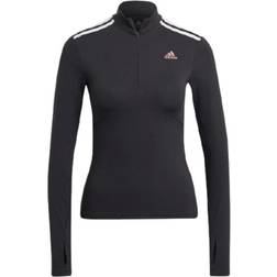 Adidas Hyperglam Quarter-Zip T-shirt Women - Carbon