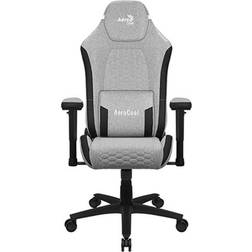 AeroCool CROWNASHGR, Chaise de Jeu Ergonomique, Coussins Réglables, Technologie AeroWeave, Gris (AEROCROWN-ASH-GREY)