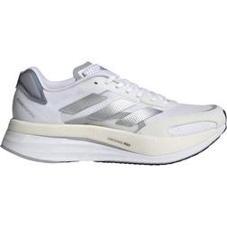 adidas Adizero Boston 10 W - Cloud White/Silver Metallic/Halo Silver