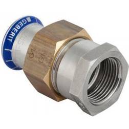 Geberit 22 mm x 1" Forskruning RF muffe/muffe Mapress