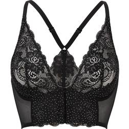 Gossard Glitter Deep V Wired Bralette - Black