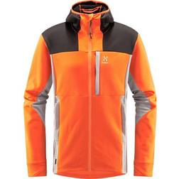 Haglöfs Vassi Mid Hoodie - Flame Orange/Concrete