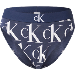 Calvin Klein CK One Plush Bikini Brief - Plush CK1 Print/Blue/Shadow