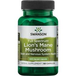 Swanson Lions Mane Mushroom 500mg 60 Stk.