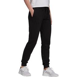 Adidas Essentials Fleece Logo Pants - Black/White