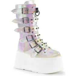 Demonia Damned-225 - Pearl Iridescent Vegan Leather