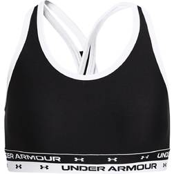 Under Armour Crossback Sports Bra Kids - Black/White