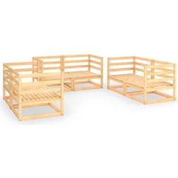 vidaXL 3075439 Loungeset, Bord inkl. 6 Soffor