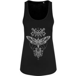 Grindstore Women's Death Head Moth Floaty Tank - Black