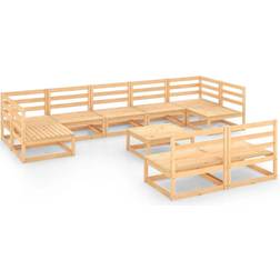 vidaXL 3076164 Loungeset, 1 Bord inkl. 9 Soffor