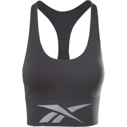 Reebok Wor Seamless Bra Nghblk Female Ropa Sujetador deportivo Running Negro