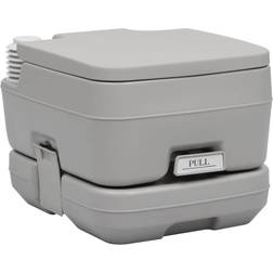 vidaXL WC Portatile per Campeggio Grigio 10 10 L