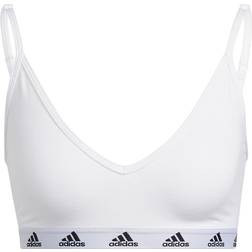 Adidas Brassière Purebare Maintien Léger - White/Black