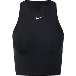 Nike Pro Dri-FIT Cropped Graphic Tank Women - Black/White