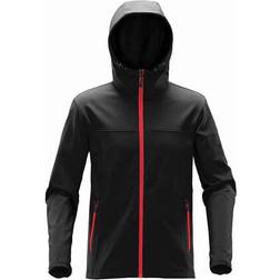 Stormtech Orbiter Softshell Hoodie - Black/Bright Red