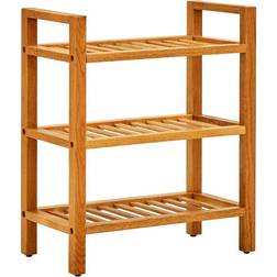 vidaXL 3 Shelves Shoe Rack 19.7x23.6"
