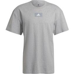 adidas Essentials FeelVivid Drop Shoulder T-shirt - Medium Grey Heather