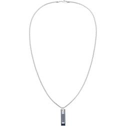 Tommy Hilfiger Dog Tag Necklace - Silver