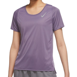 NIKE Dri-Fit Race Short-Sleeve Running T-shirt Women - Amethyst Smoke/Reflective Silver